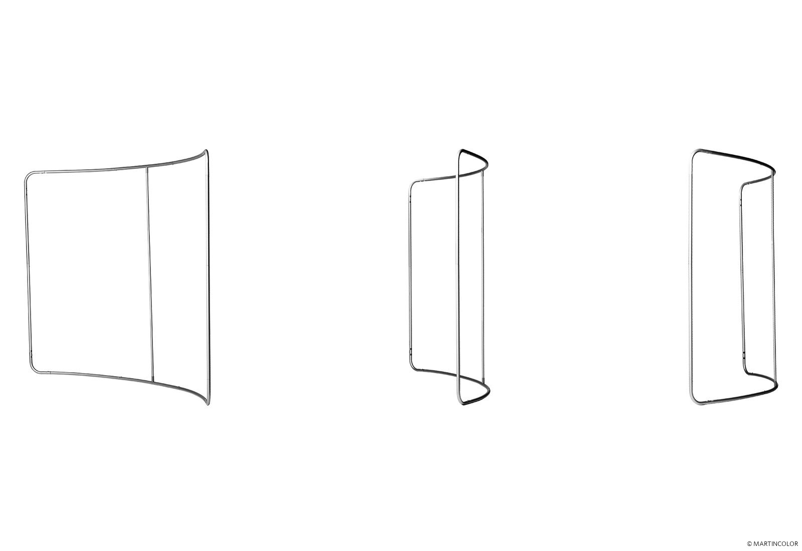 Video back wall curved