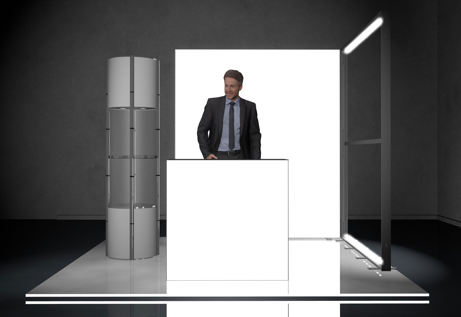 Messe-Set LED 5 für 3x3 m Standfläche