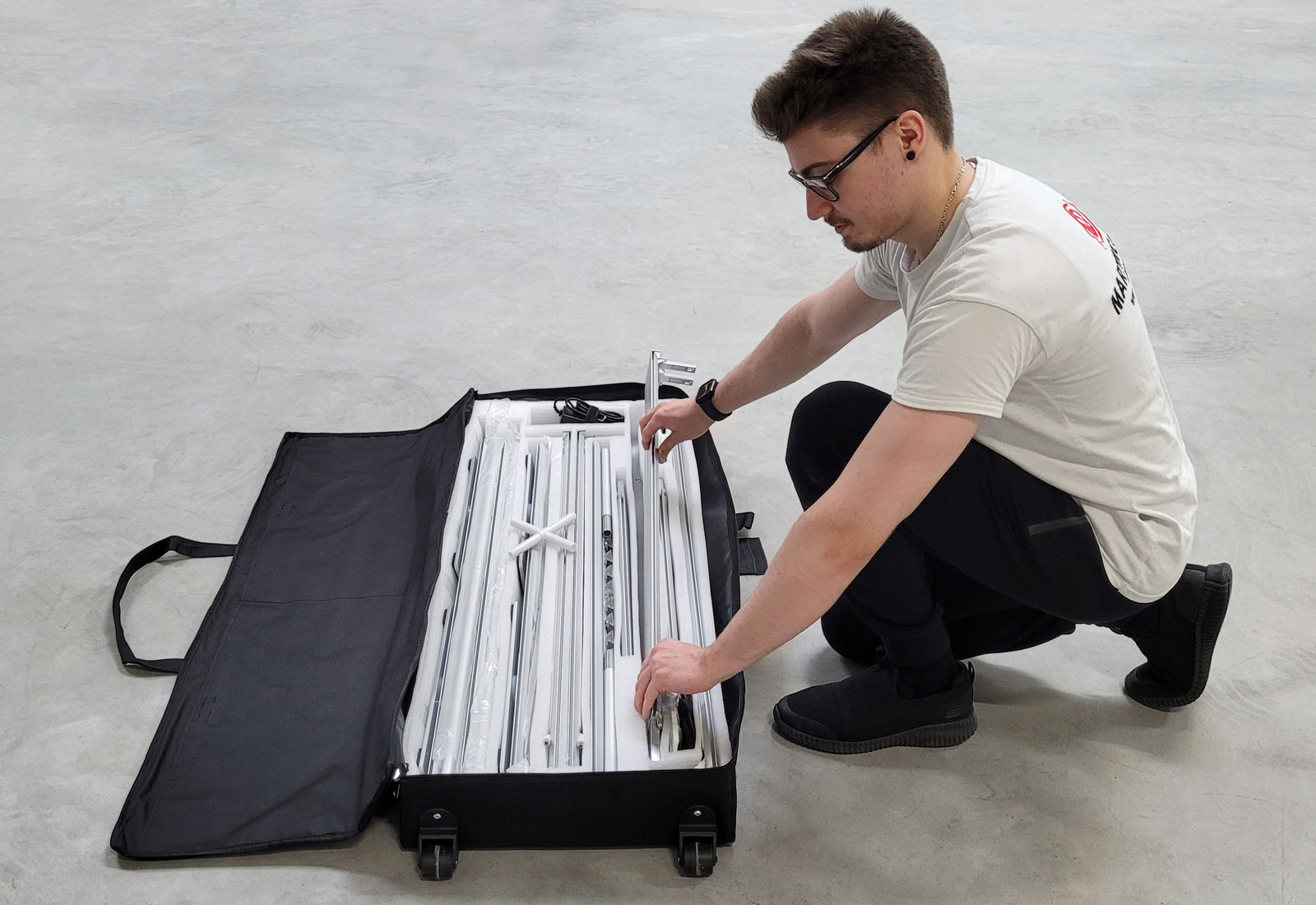 ALU LightUp LED-Messewand