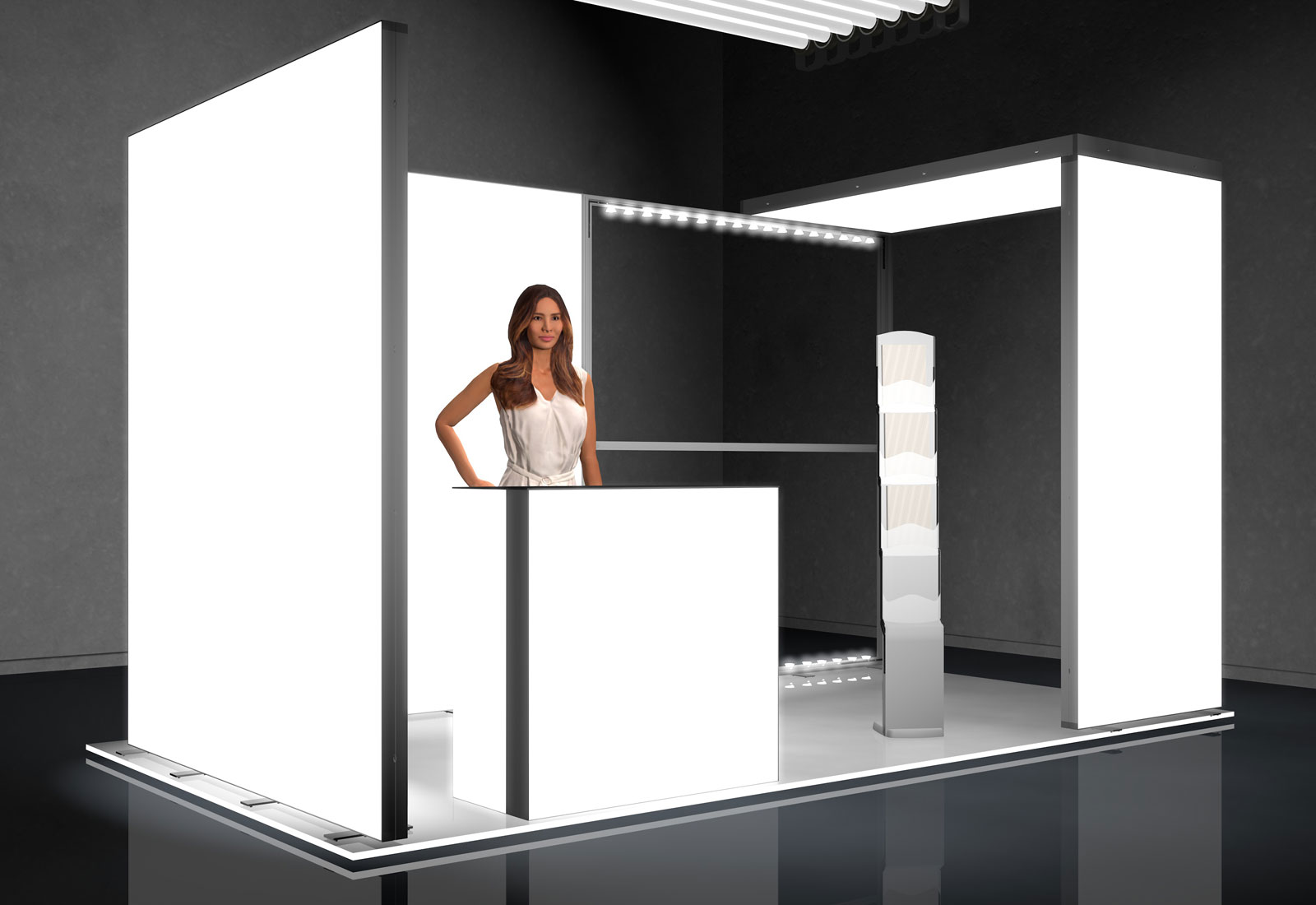 Messe-Set LED 7 für 4x2 m Standfläche