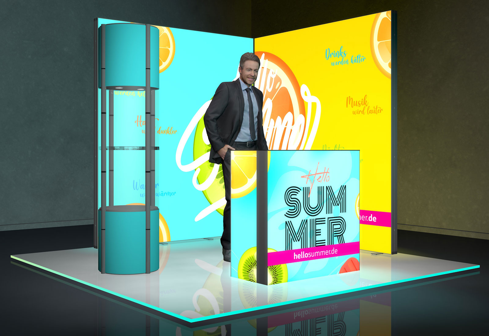 Messe-Set LED 5 für 3x3 m Standfläche