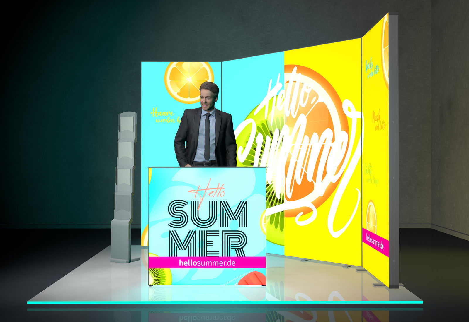 Messe-Set LED 4 für 3x3 m Standfläche