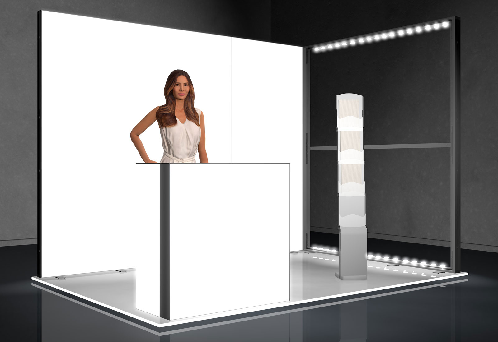 Messe-Set LED 1 für 3x2 m Standfläche