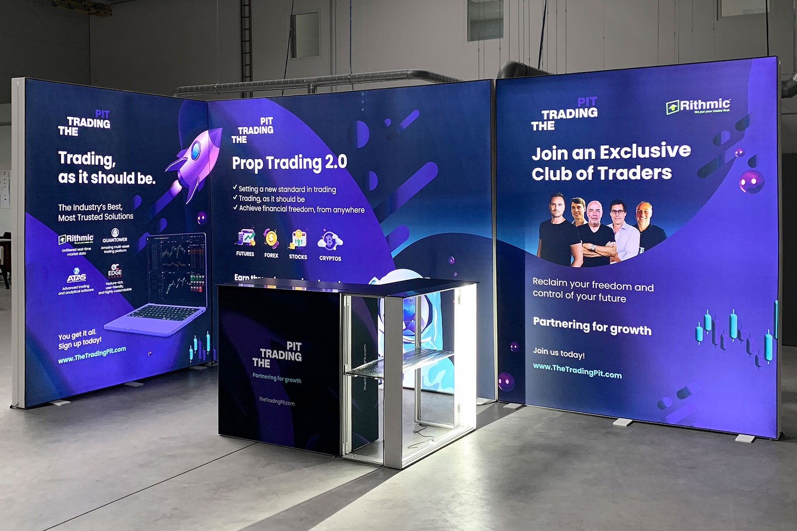 LED Messestand - PIXLIP GO - The Trading Pit