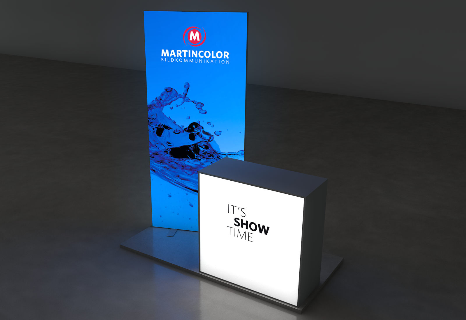 LED Messestand Budget 2x1 m