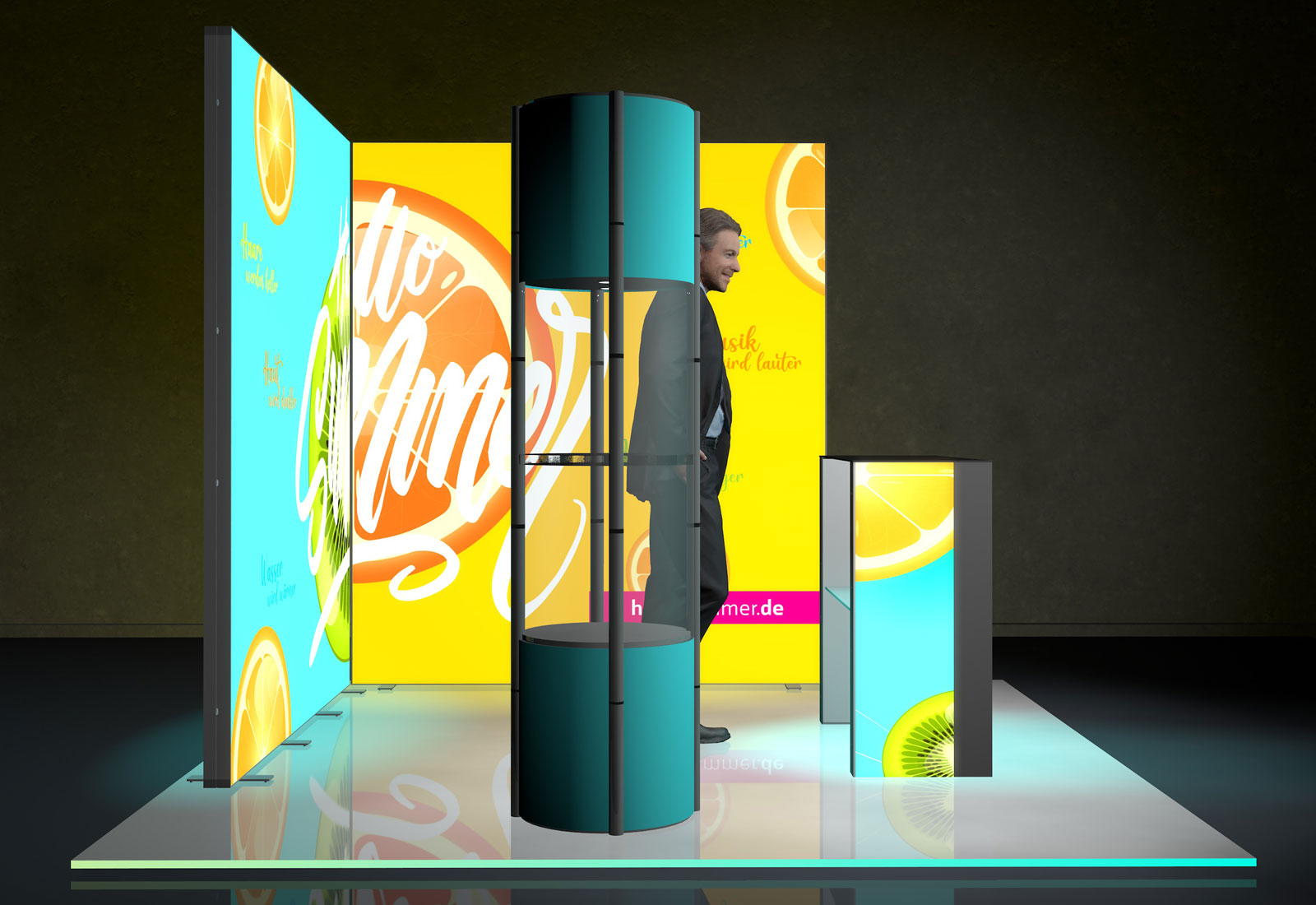 Messe-Set LED 5 für 3x3 m Standfläche