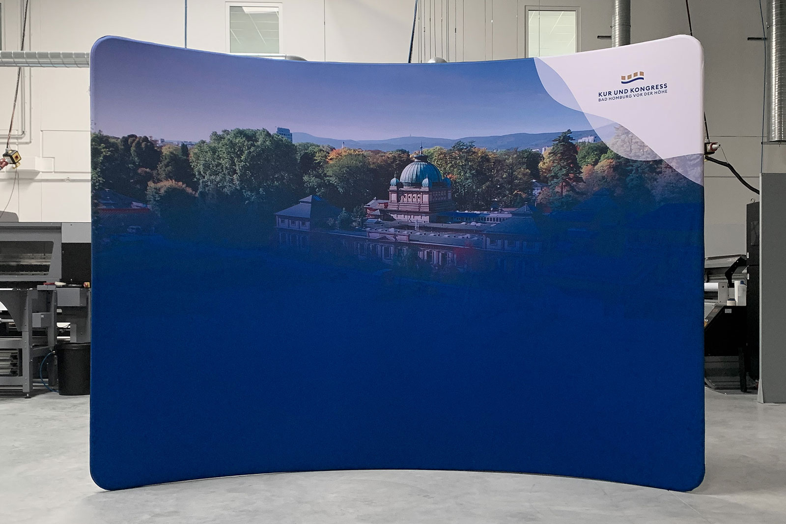 Messewand - ZippWall Curved - Kur und Kongress Bad Homburg