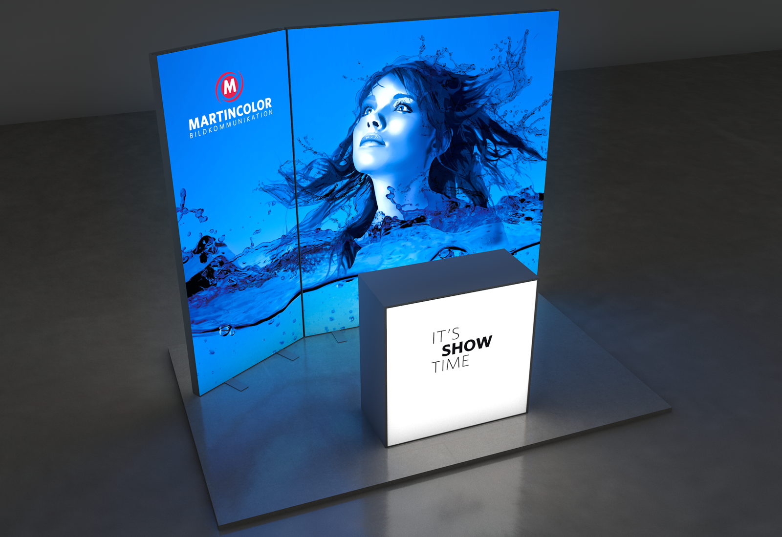 LED Messestand Budget 3x2 m