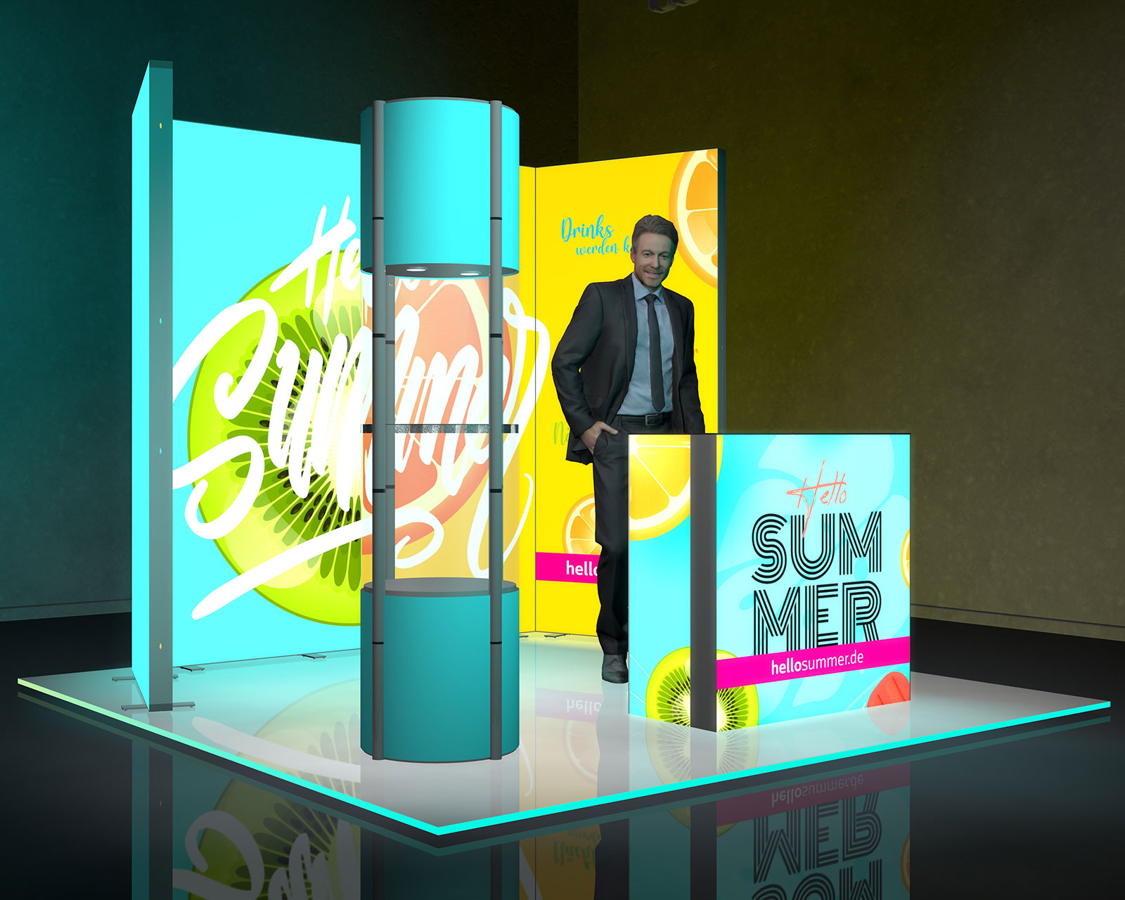 Exhibition set LED 6 for 3x3 m stand area