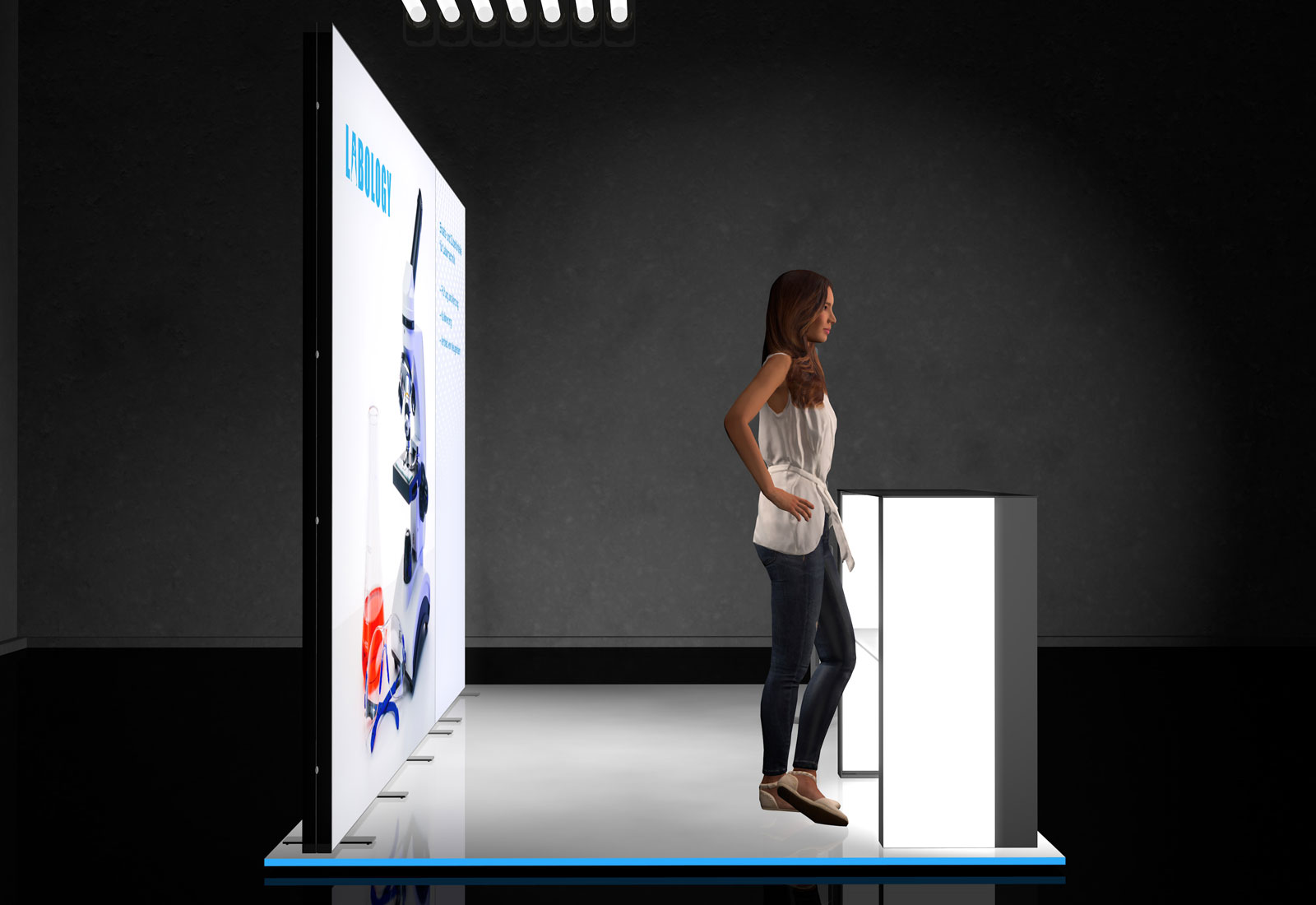 Messe-Set LED 2 für 3x2 m Standfläche