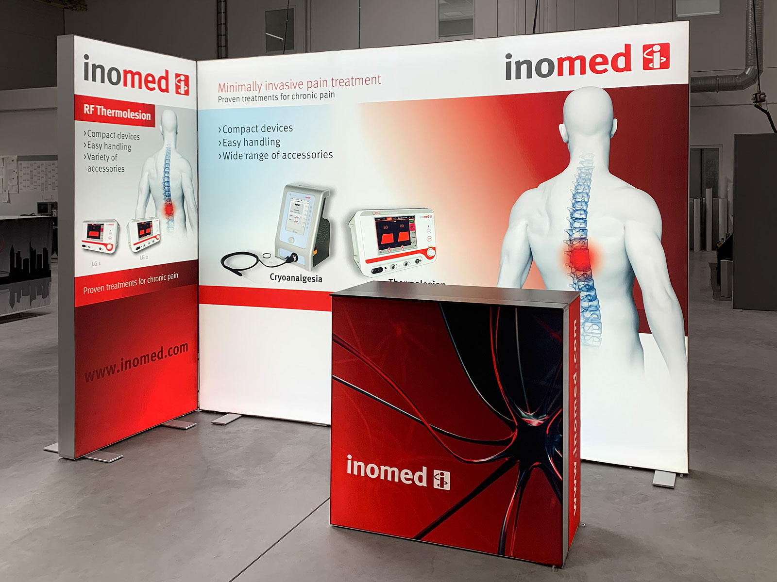 LED Messestand - ALU STAR - Inomed Inc.