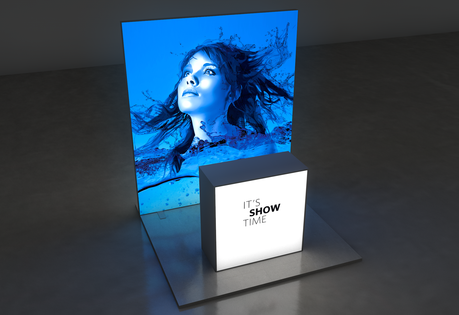 LED Messestand Budget 2x2 m