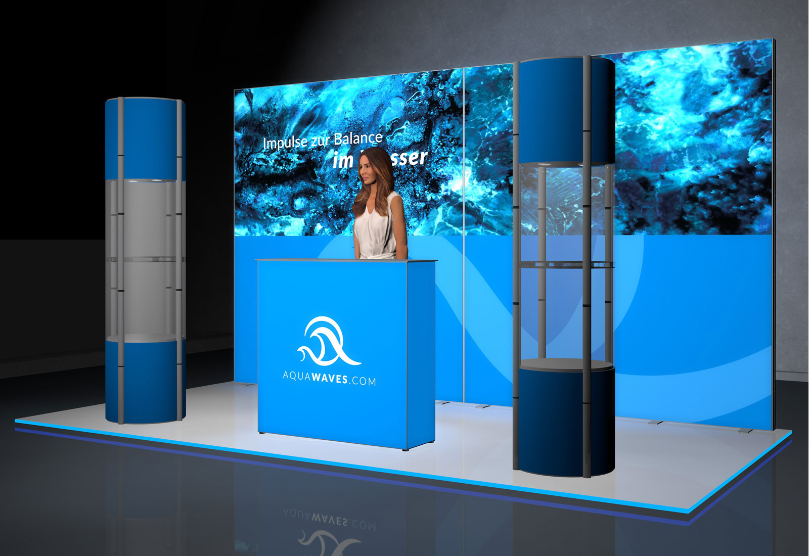 Messe-Set LED 8 für 4x2 m Standfläche