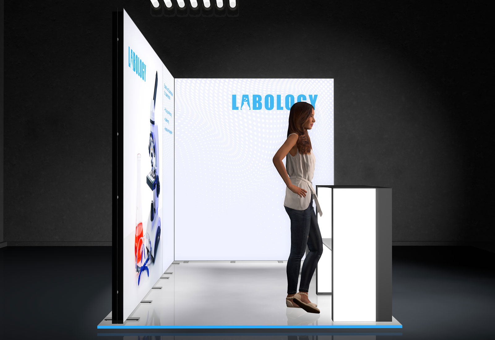 Messe-Set LED 1 für 3x2 m Standfläche