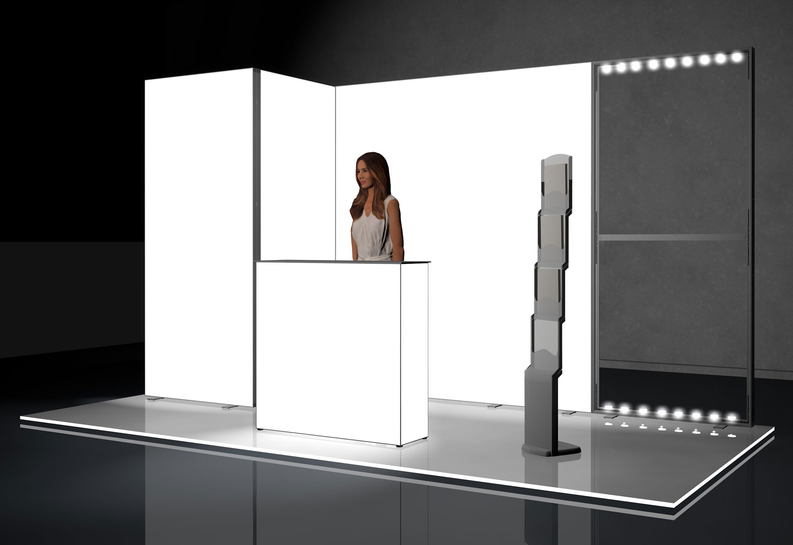 Messe-Set LED 9 für 4x2 m Standfläche