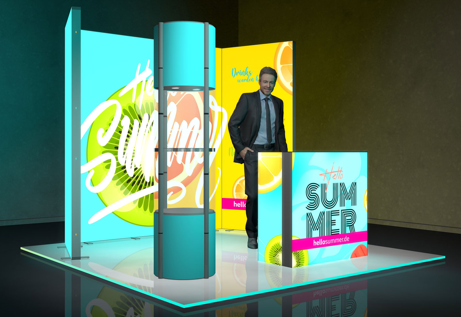 Messe-Set LED 6 für 3x3 m Standfläche