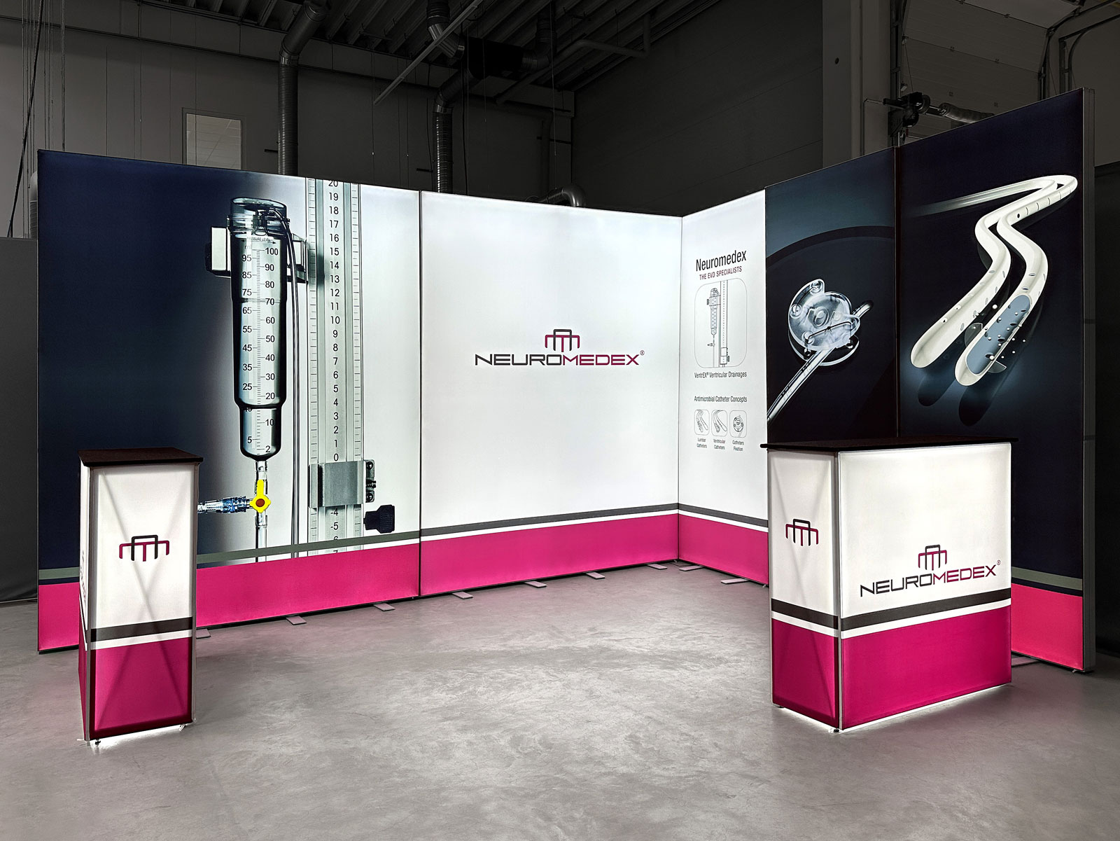 LED Messestand - ALU LightUp - Neuromedex GmbH