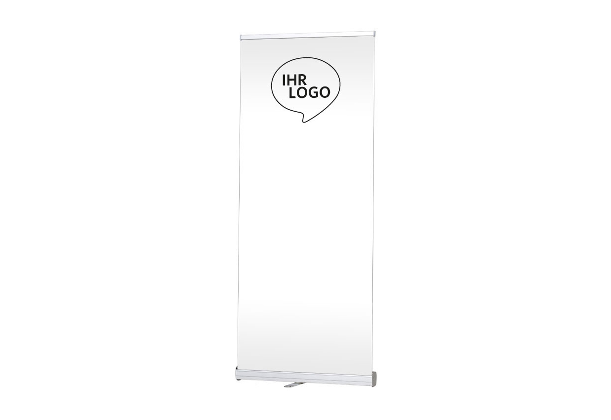 RollUp Rückwand mit Logo